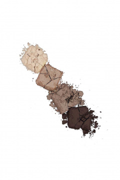 Круглогодичные палитра теней из 4 оттенков LUXVISAGE Glam_Look_(4-х_цветные) 08 ореховый тауп - фото 2