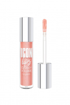 Блеск для губ ультраблестящий с шиммером и увлажнением LUXVISAGE ICON_lips_glossy_volume тон 502 - фото 1