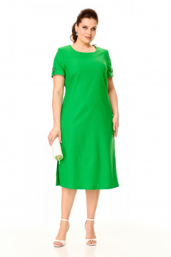 Платье с разрезами и пришивным поясом из текстиля для лета Nadin 2155 - фото 1