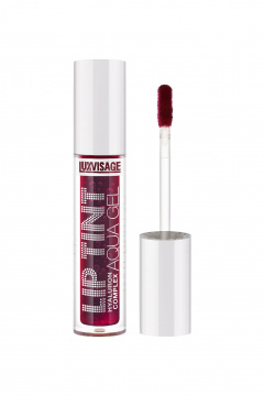 Тинт для губ с натуральным матовым покрытием и стойкостью LUXVISAGE LIP_TINT_AQUA_GEL_hyaluron_complex 03 рубиновый (deep ruby) - фото 1