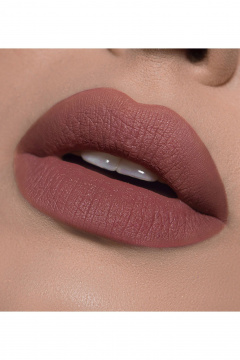 Помада коричневая ultra matte стойкая для губ LUXVISAGE PIN_UP_Ultra_matt 524 BELLA - фото 2