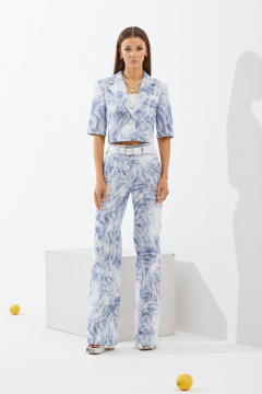 Комплект бежевых брюк и укороченного жакета, на каждый день N.O.W. 1424 - фото 1