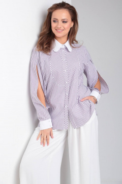 Брюки палаццо со складками и карманами Viola Style 7069 - фото 3