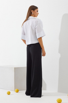 Белый костюм блузы и брюк прямого силуэта N.O.W. 1425 - фото 2