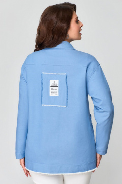 Демисезонная джинсовая куртка прямого силуэта на пуговицах Svetlana-Style 1944 - фото 2