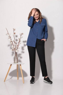 Двойка блуза и брюки классические для повседневного стиля Fortuna ШЖ 639 - фото 1