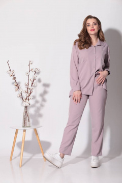 Двойка блуза и брюки из текстиля для демисезона Fortuna ШЖ 684 - фото 3