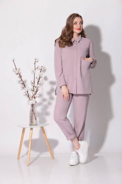 Двойка блуза и брюки из текстиля для демисезона Fortuna ШЖ 684 - фото 1
