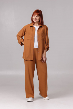 Брюки, рубашка Соджи 617 песочный - фото 1
