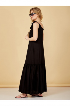 Сарафан прямого силуэта из льна с воланом по низу Медея и К 2255 - фото 5