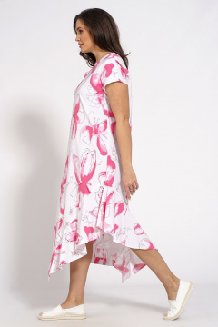 Платье на каждый день из хлопка с асимметричным вырезом Медея и К 2205 - фото 4