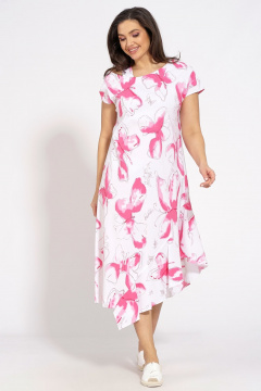 Платье на каждый день из хлопка с асимметричным вырезом Медея и К 2205 - фото 2