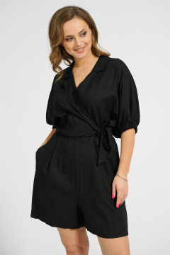 Леновый комбинезон с укороченным рукавом для летнего стиля Медея и К 2169 - фото 3