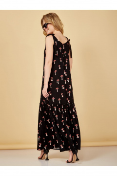 Летний сарафан из вискозы с воланом по низу Медея и К 2207 грибы - фото 5