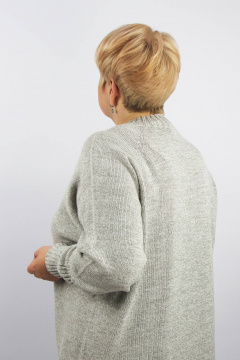 Демисезонная туника из трикотажа с разрезами по бокам Полесье С1718-23 4С8786-Д43 158,164 кофейный+суровый - фото 3