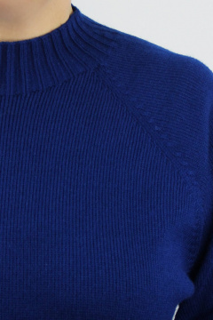 Туника из трикотажа с разрезами по бокам в синем цвете Полесье С1718-23 4С8786-Д43 158,164 фаворит - фото 3