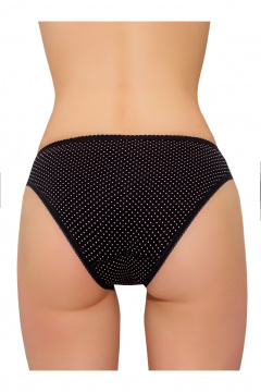 Классические женские трусы из хлопка и эластана ЛЕДИ ГРАНД 201112-1 черный - фото 3