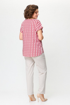 Классические зауженные брюки из текстиля для casual стиля STEFANY 678 светлый_беж - фото 4