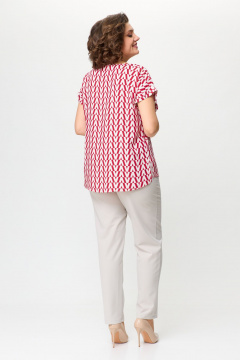 Классические зауженные брюки из текстиля для casual стиля STEFANY 678 светлый_беж - фото 2