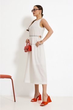 Летнее платье с резинкой, вышивкой и декоративными вставками Lissana 4918 - фото 3