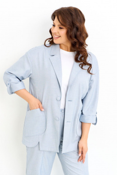 Жакет IVA 1594 голубой - фото 5
