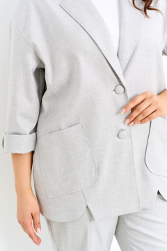 Жакет IVA 1594 серый - фото 5