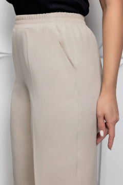 Бежевый брючный костюм с жилетом, фасон прямой, капсульный стиль Gold Style 2612 бежевый - фото 5