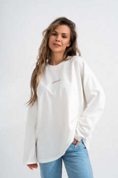 Лонгслив мужской из хлопка с принтом DTF Mirolia 1225-4 розовый - фото 1