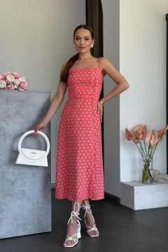 А-силуэтное платье с нагрудными вытачками и асимметричным кроем Dilana VIP 2039 - фото 4