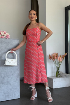 А-силуэтное платье с нагрудными вытачками и асимметричным кроем Dilana VIP 2039 - фото 1