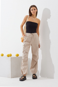 Брюки карго свободного кроя с декоративной резинкой N.O.W. 1429 - фото 5
