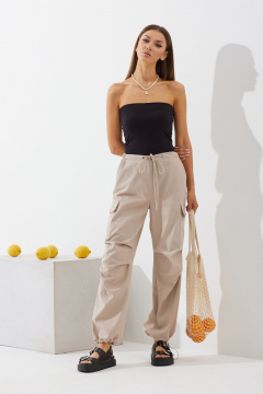 Брюки карго свободного кроя с декоративной резинкой N.O.W. 1429 - фото 1