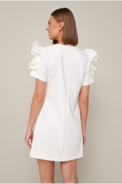 Нарядное летнее платье А-образного силуэта с короткими рукавами PUR PUR 11-295 - фото 5