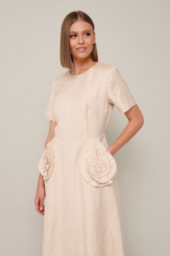 Элегантное летнее платье с ярким декором и потайной молнией PUR PUR 11-297-2 - фото 3