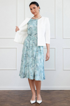 Укороченный жакет из текстиля в деловом стиле LADO 5005-2 - фото 5