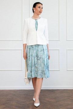 Укороченный жакет из текстиля в деловом стиле LADO 5005-2 - фото 2