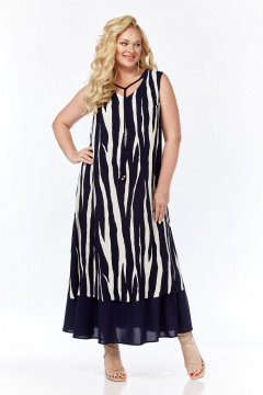 Нарядное платье из легкой ткани с декоративными кулисками Jurimex 3126 - фото 1