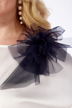 Комплект из блузки и юбки из принтованной сетки Jurimex 3135 - фото 5