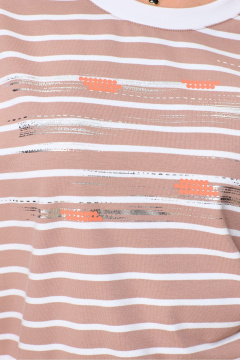 Брюки, футболка Laikony L-202 бежевый - фото 4