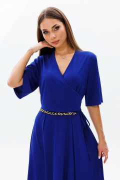 Платье с запахом и длиной 120 см, нарядный стиль Mia-Moda 1581 - фото 2