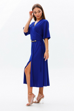 Платье с запахом и длиной 120 см, нарядный стиль Mia-Moda 1581 - фото 5