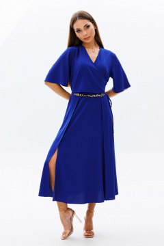 Платье с запахом и длиной 120 см, нарядный стиль Mia-Moda 1581 - фото 1