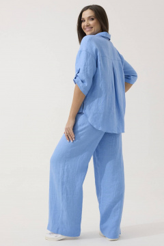 Брюки, рубашка Ma Сherie 3055 небесный1 - фото 3
