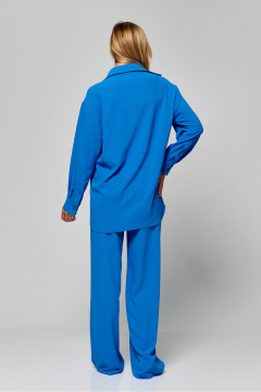 Леновые летние брюки с высокой посадкой и резинкой THE NAME 2296 - фото 2