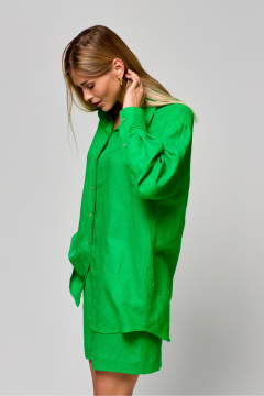 Леновый комплект из рубашки и шорт с высокой посадкой THE NAME 2308 - фото 2