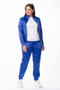 Спортивный костюм бомбер и брюки из хлопка Stilville 1864 фиолет - фото 4