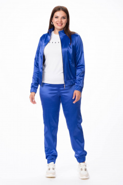 Спортивный костюм бомбер и брюки из хлопка Stilville 1864 фиолет - фото 1