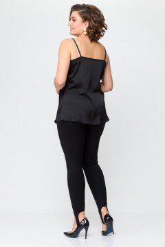 Круглогодичный топ на бретелях из текстиля Avenue 0317-2 черный - фото 5