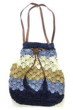 Круглогодичная вязаная сумка женская с подкладкой и карманом OLANTIZ С6-2 - фото 2