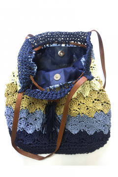 Круглогодичная вязаная сумка женская с подкладкой и карманом OLANTIZ С6-2 - фото 1